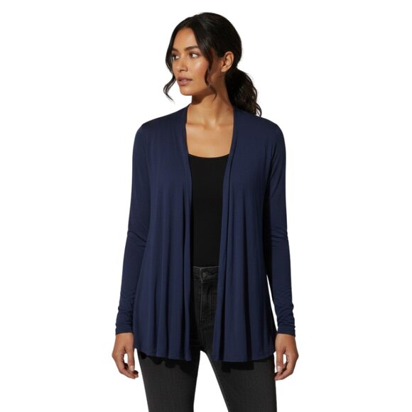 Splendid Open Front Cardigan Navy Rayon Stretch Lightweight – Size S - Picture 1 of 4